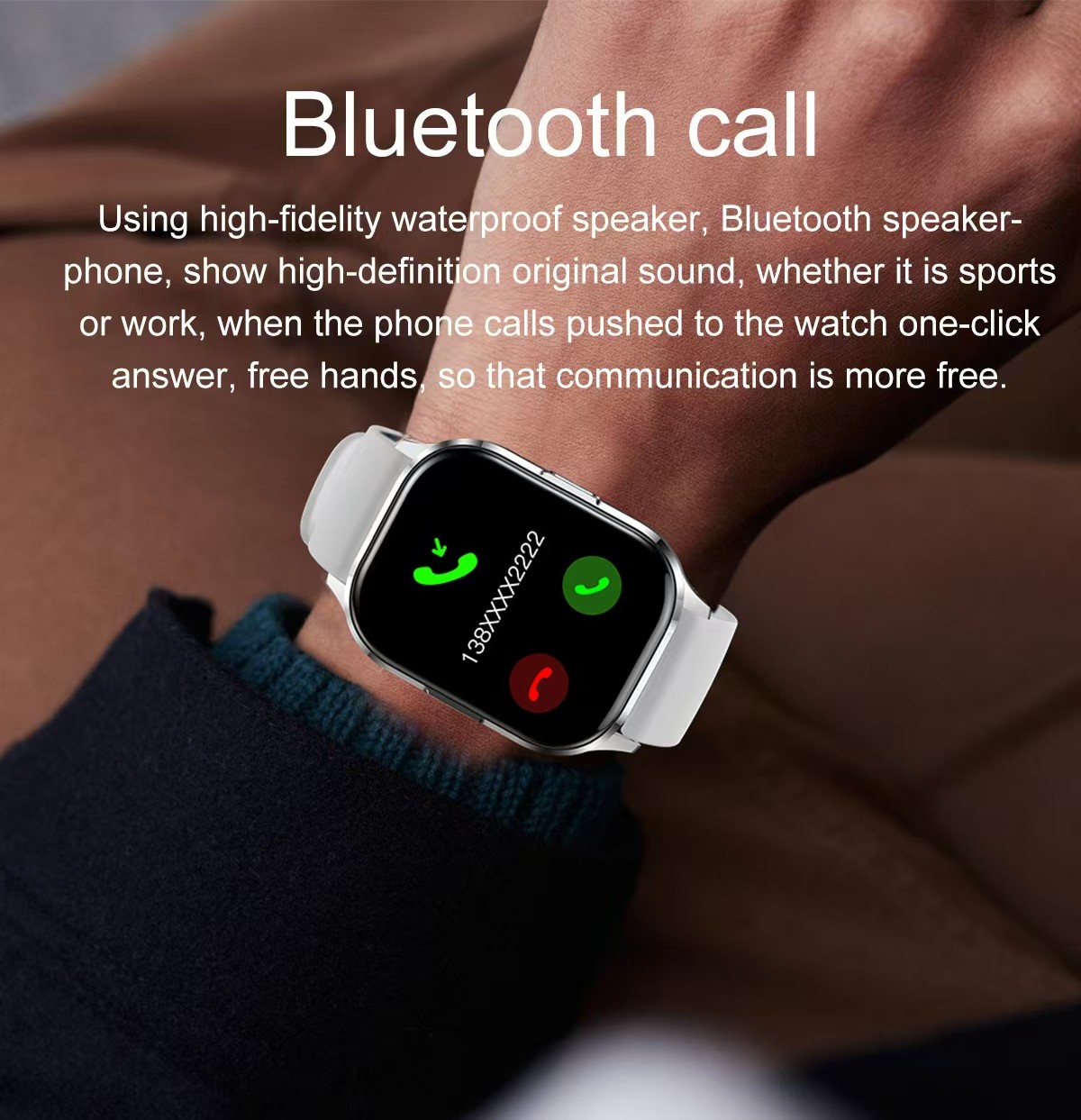 Amoled Screen Men Smart Watch HK21 2.01 inch BT Calling Smartwatch With Weather Forecast