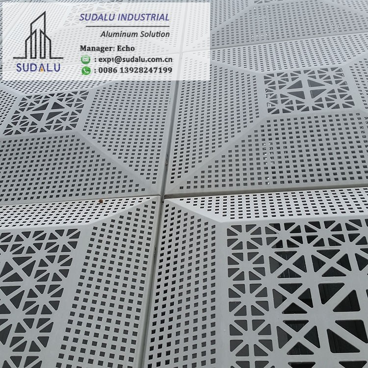 SUDALU Foshan Manufacture Customized Exterior Cladding Wall Aluminum Laser Cutting Panel