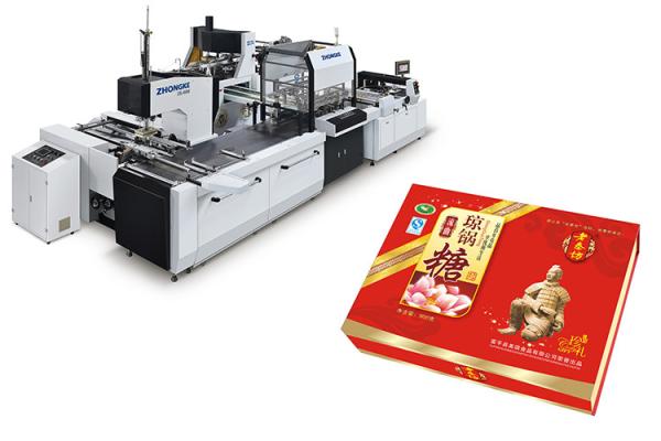Stable Sweet Box Manufacturing Machine Touch Sensitive Screen With Feeding