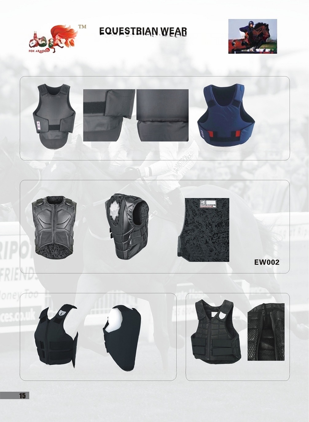 Certified Foam Padded Black Children Vest for Outdoor Horse-Riding/Equestrian Activities