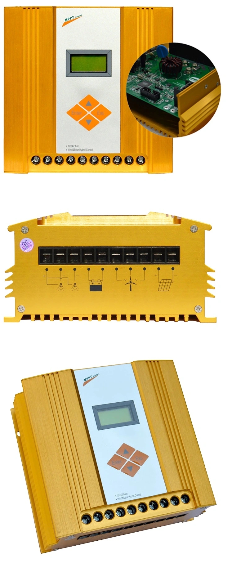 MPPT 12V Wind Solar Hybrid Controller 100W/200W Wind Solar Hybrid System
