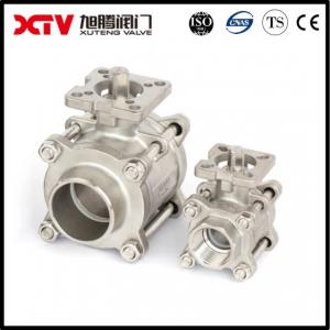 China Xtv Soft Seated Stainless Steel Ball Valve with Butt Welding and Mounting Pad Full Payment on sale