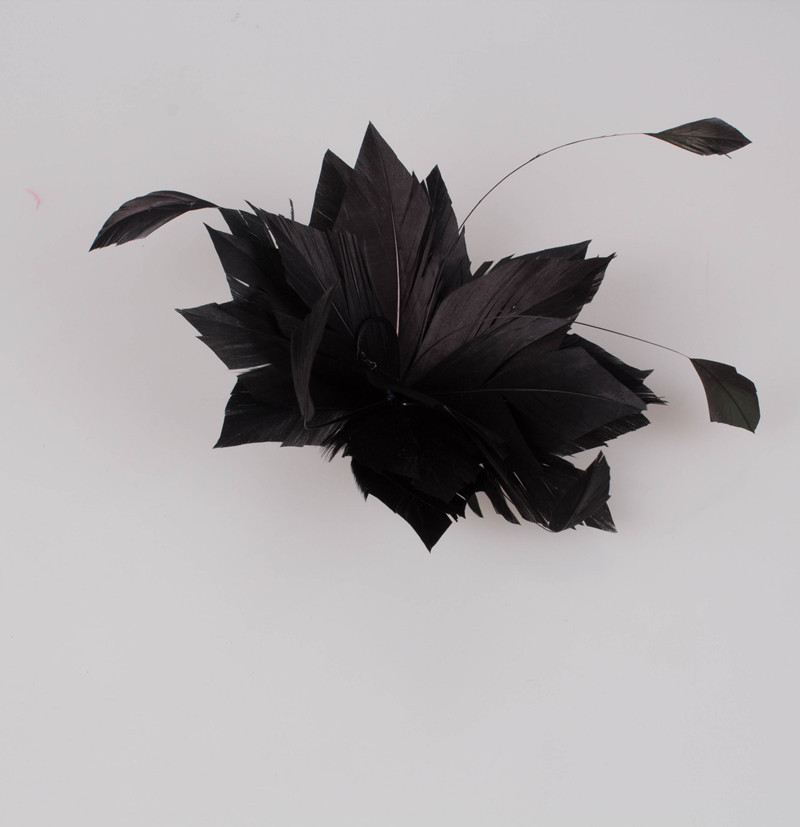 Chic Sinamay Base and Feather Fascinator Hat for Event Party Supplies