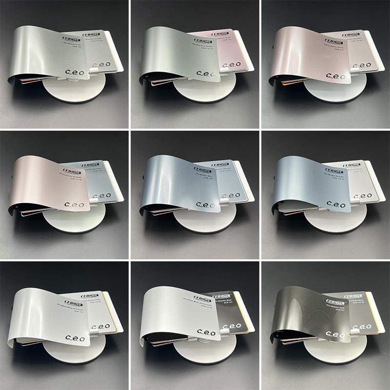 Non Fading Self-healing Superhydrophobic Material 6.5mil Color PPF TPU Python Green Color Car Wrap