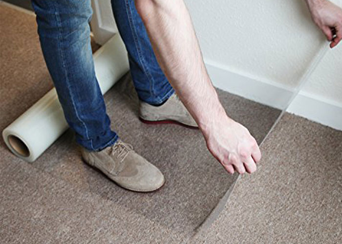 Temporary Carpet Protective Film Self Adhesive Water Resistance Floor Protection Film