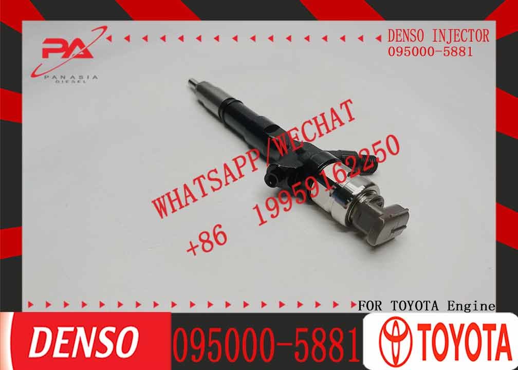 Common Rail Fuel Injector 095000-5881 Diesel Engine Fuel Injection Nozzle 23670-30050 For Toyota 2KD-FTV