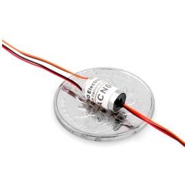 IP54 OD 5.9mm High Speed Slip Ring 360°Continuous Rotation For Rotary Sensors
