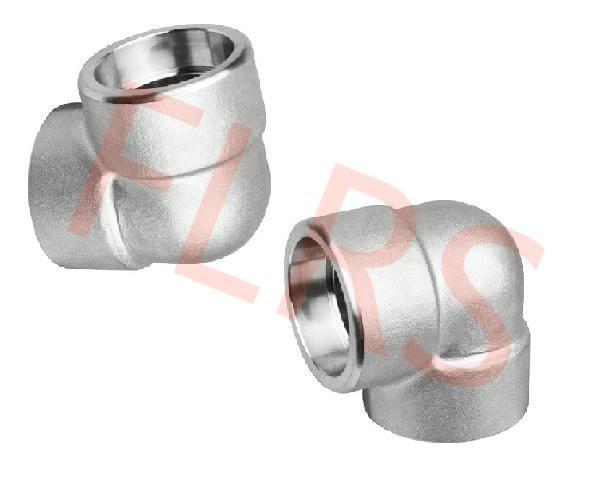 Forged Stainless Steel Socket Welding Fittings 90 Degree Elbow ASME B16.11 Class