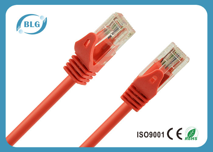 OFC Cat5e UTP Patch Cord 4 Twisted Pairs / BC CCA Red Cat5e Patch Cable
