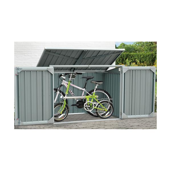 23KG Small Metal Storage Shed Double Hinged Door Metal Garden Storage Cabinet