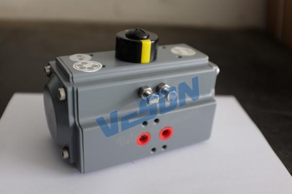 PTFE Coated pneumatic rotary Actuator , ISO5211 / DIN3337 Pneumatic Piston