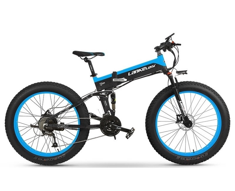 1000W Electric Snow Bike 26 Inch Hidden Battery 27 Speed Full Suspension