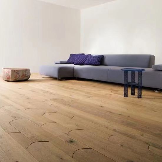 Living Room Engineered Wood Flooring Plank With Art Parquet Design