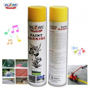  650ml Plyfit Yellow Road Line Marking Paint Butterfly Nozzles For Road Marking Manufactures