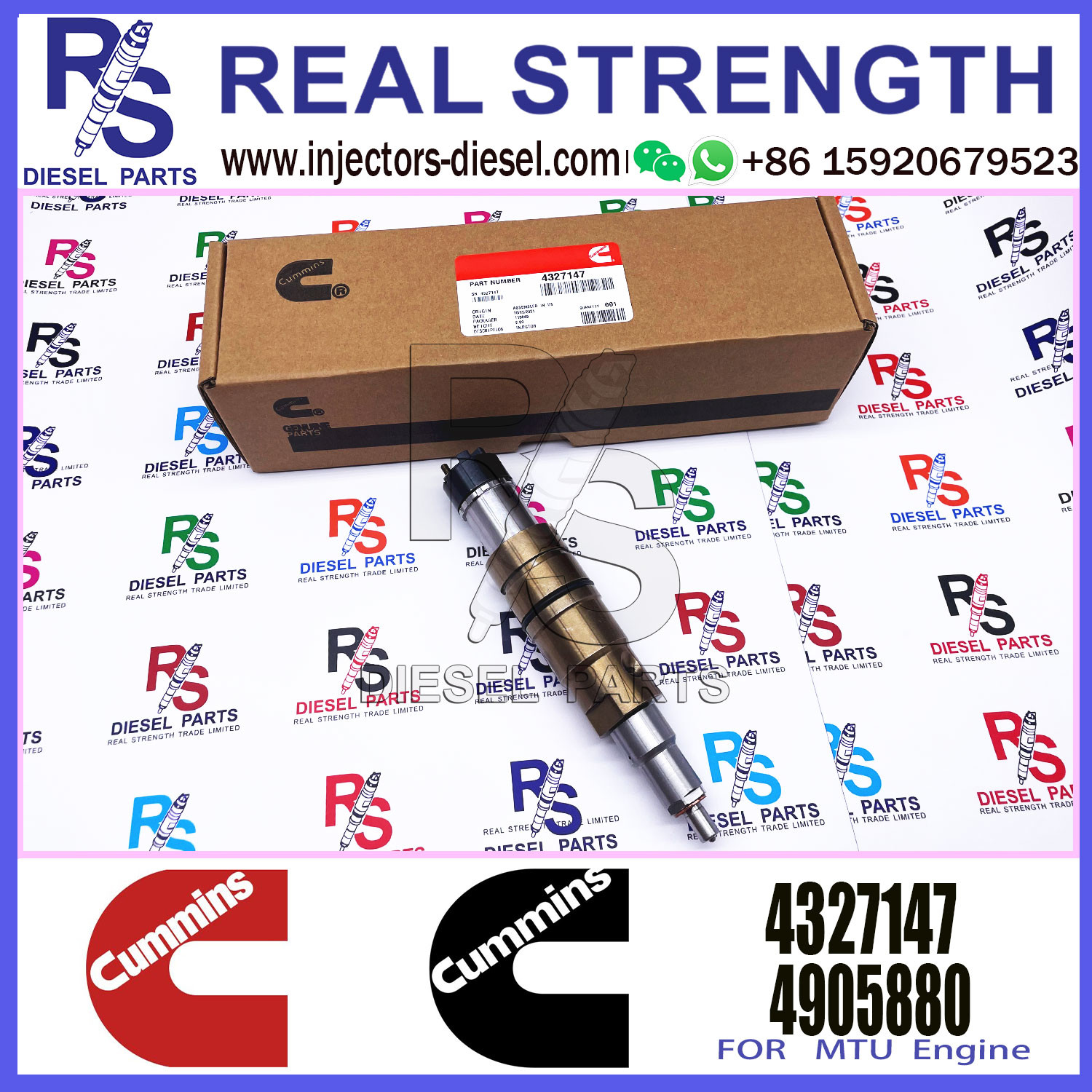 Cummins Machinery Engines Parts Cummins ISX QSX Engine Injector 5579421 4327147 fuel injector 5579421 4327147