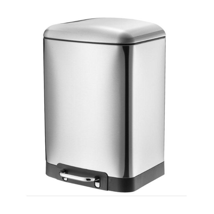 Living Room Indoor Trash Can High End Stainless Steel Pedal Trash Can