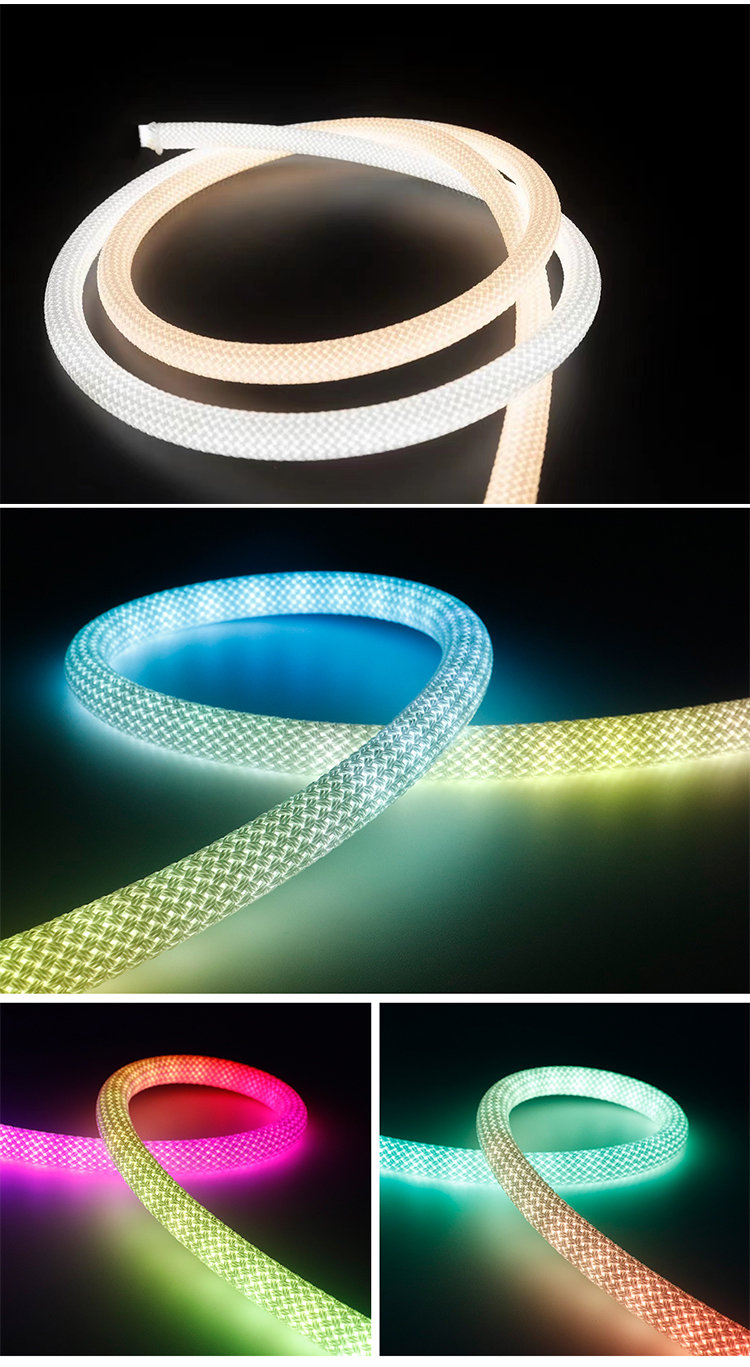 10m 20m 50m Led Neon Flex Rope Light 12V 24v Low Voltage 360 Degree