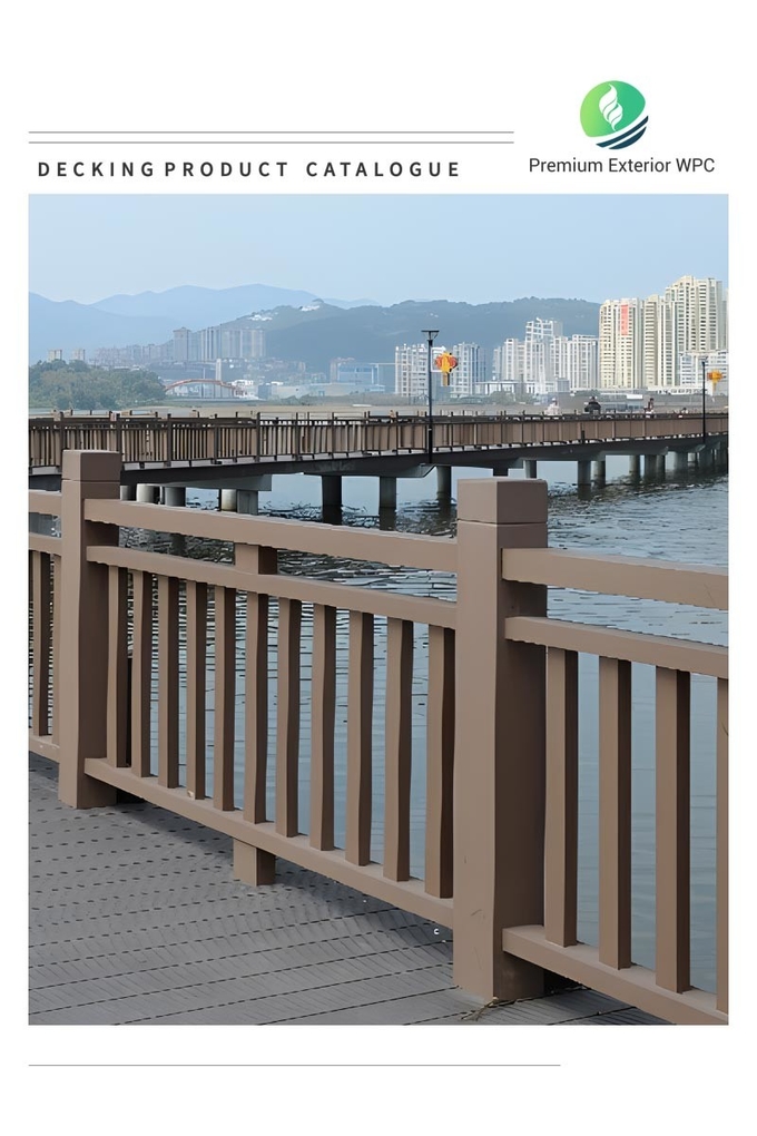 Fire Retardant WPC Hand Railing Design Eco Friendly Modern And Stylish
