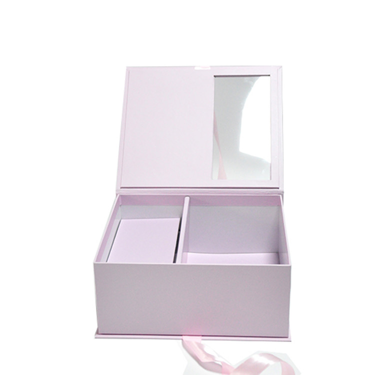 Window Paper Packaging Box Book Shape Box For Wedding Party Gift