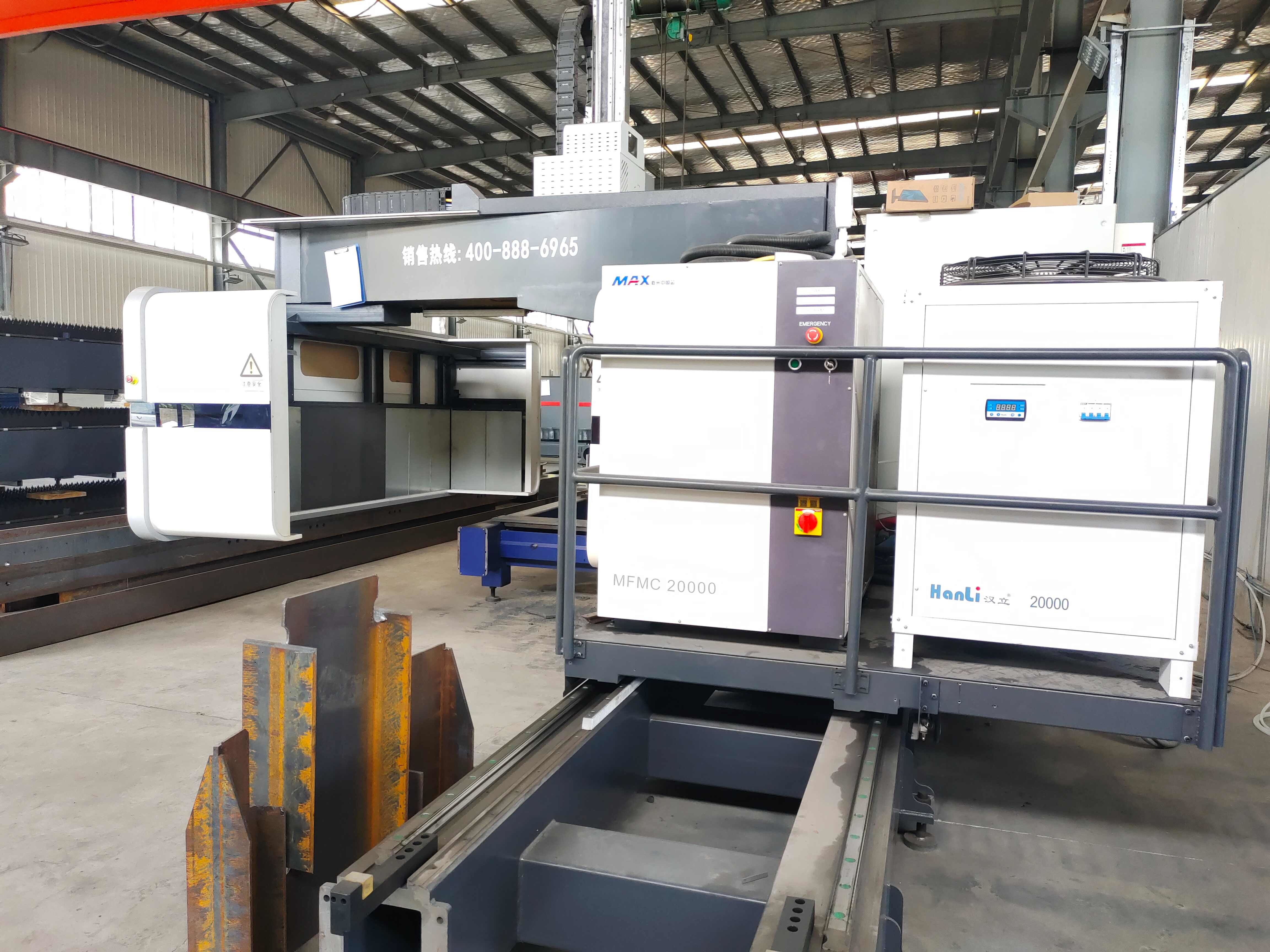 12KW/20KW/30KW/40KW Power H Beam Laser Cutting Machine With Kebei Software And Beckhoff Control System