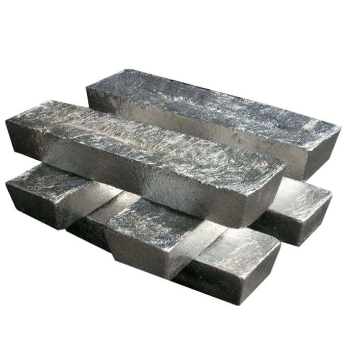 High Conductivity Bright Silver Magnesium Ingot 99.98% 25kg For Extrusion And Rolling