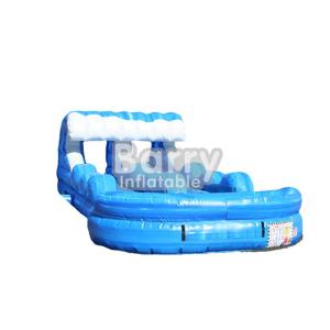 Custom Tsunami Inflatable Water Slides N Slide / Volcano / Wave Slip Slide For