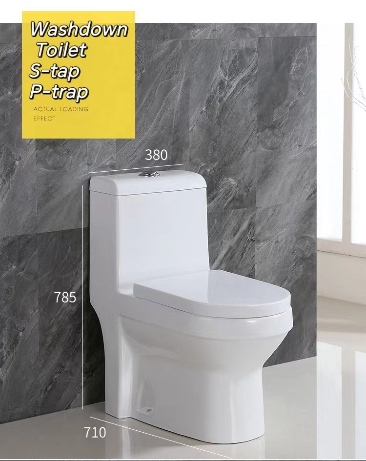 Factory Wholesale Bathroom Sanitary Ware Smart Wc Toilet Bowl Ceramic Washdown One Piece Toilet Seat