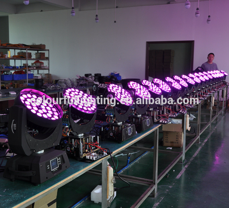 Best Quality 36x10W 4 in 1 RGBW Stage Touch screen Moving Head Lighting