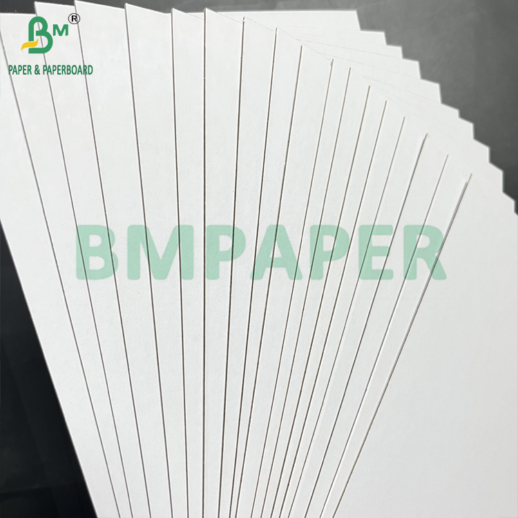 Glossy Surface 1mm 1.5mm Thick White Back Duplex Board Grey Core 102 x 72cm