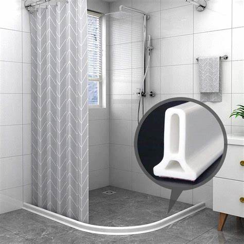 Collapsible Water Stopper for Bathroom Door Washing Machine Shower Length 66"/79"/99