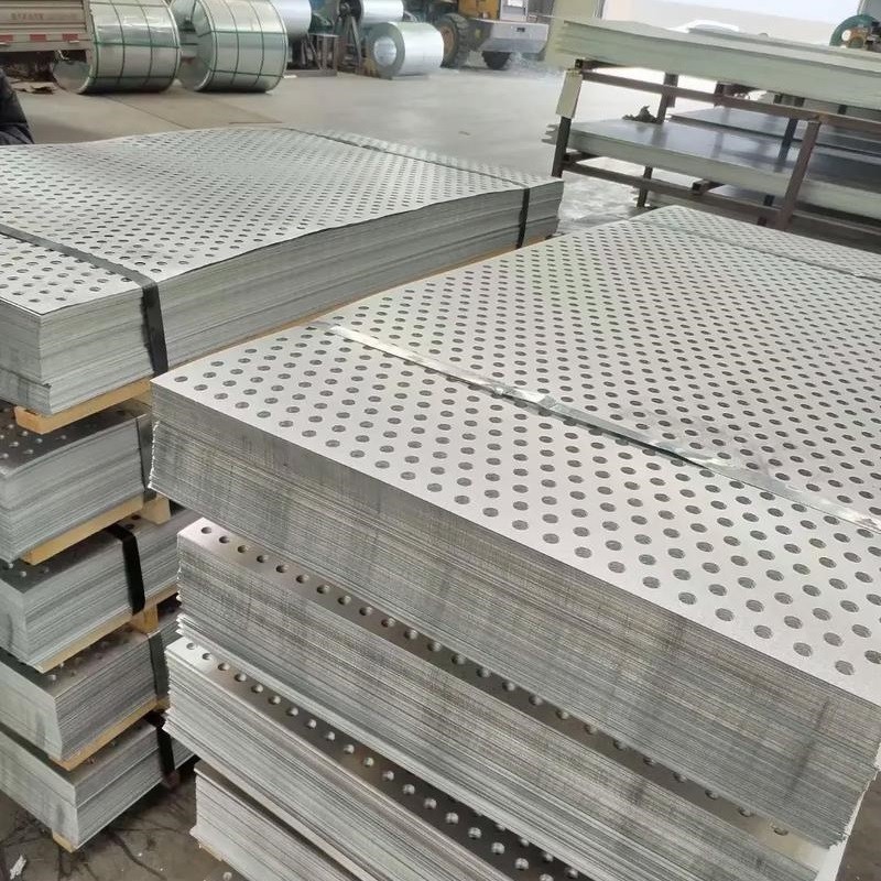 Stainless Steel / Aluminum / Galvanized Steel Perforated Metal Mesh Sheet Round Square Slot Punching Panel Perforated Sheet