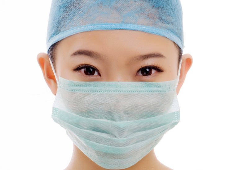 Type IIR Disposable Medical Face Mask With Latex Free Elastic Earloop