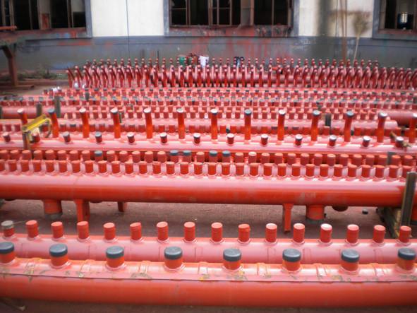 Low Pressure Steel Electric CFB Boiler Header Boiler Steam Header Water Tube
