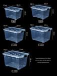 Recyclable Bin Household Multifunction Large Stackable Clothes Clear Transparent