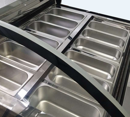16 Pans Ice Cream Display Freezer 500L