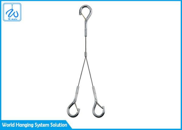 Y - Hook End Art Cable Hanging System For Picture Display 12mm Safe Wire