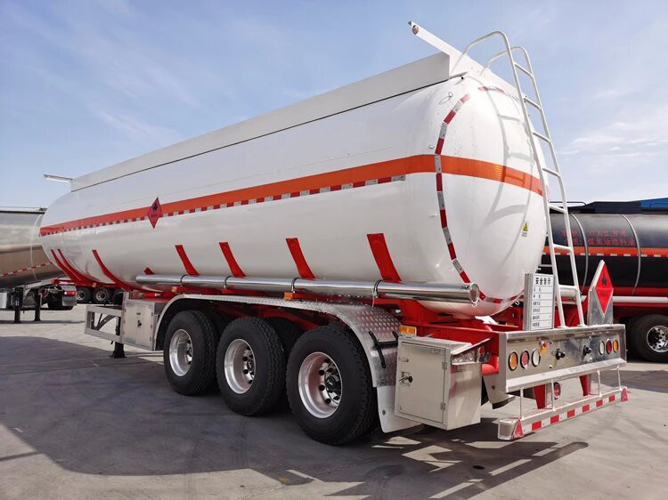 3 Axle 42000 45000 Liters Aluminum Carbon Steel Oil Tanker Fuel Tank Semi Trailer Oil Tank Truck Trailer