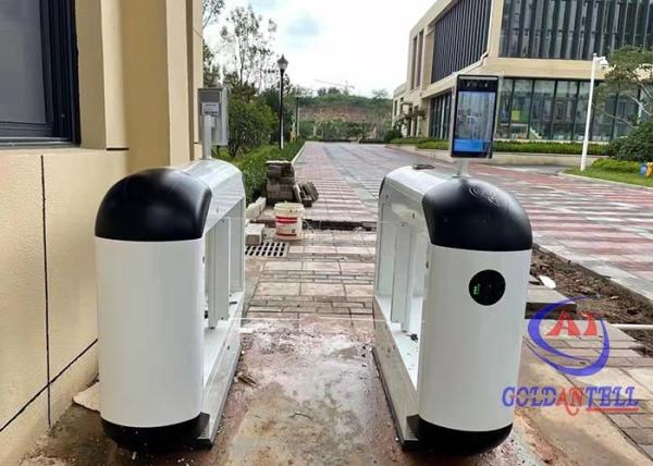 600mm - 900mm Fingerprint Turnstile Flap Barrier Turnstile For Sale Entrance