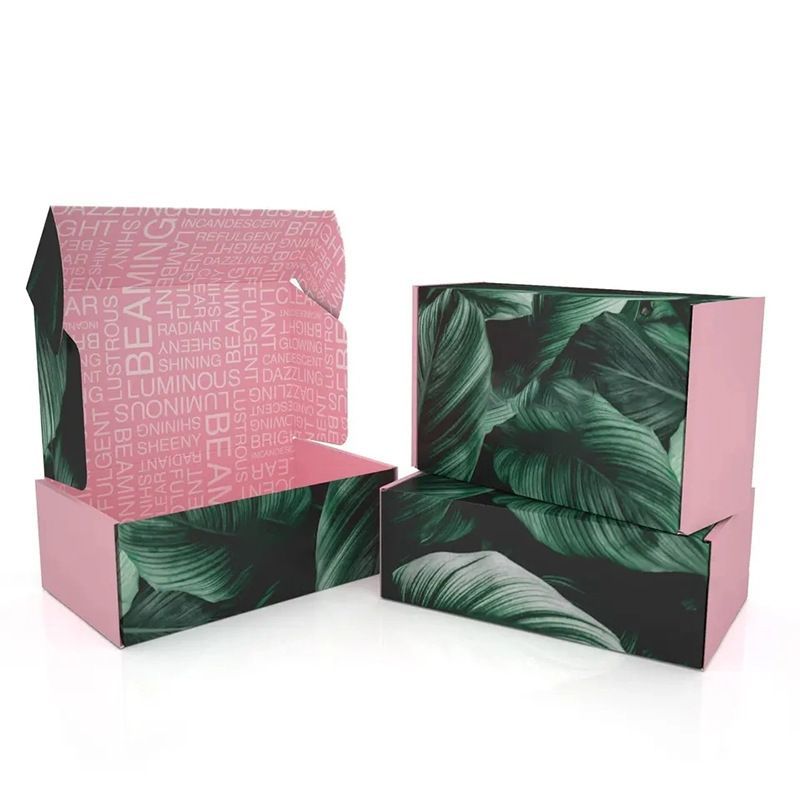 Retail Online Store Packing Rigid Cardboard Paper Corrugated Mailer Box Wholesale Retail Packaging Empty Mailing Folding Carton Boxes for Luxury Clothing Brand