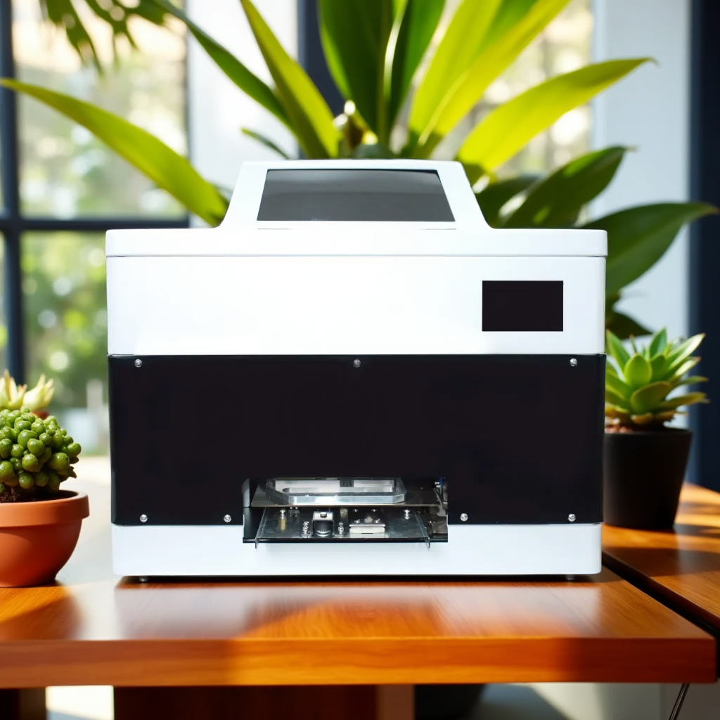 Desktop UV Printer for Business Card Printing with Mobile QR Code Upload and UV