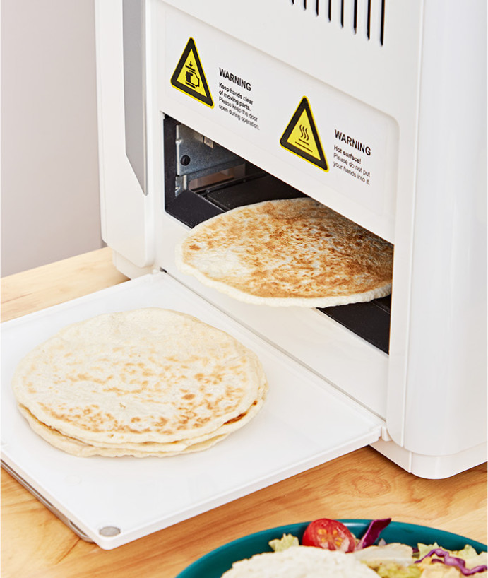 Beautiful Appearance Japan Roti Making Machine White 2000W