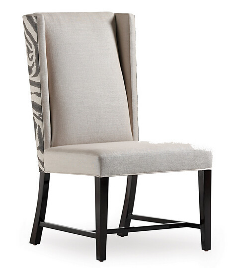 Tufted Grey Linen Wooden Dining Chair Malaysia,Simple Dining Chair,Armless Dining Chair