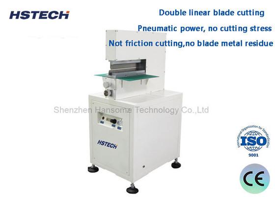 Pneumatic Driven Blade Metal Low Cutting Force Stress V Cut PCB Depanelizer HS
