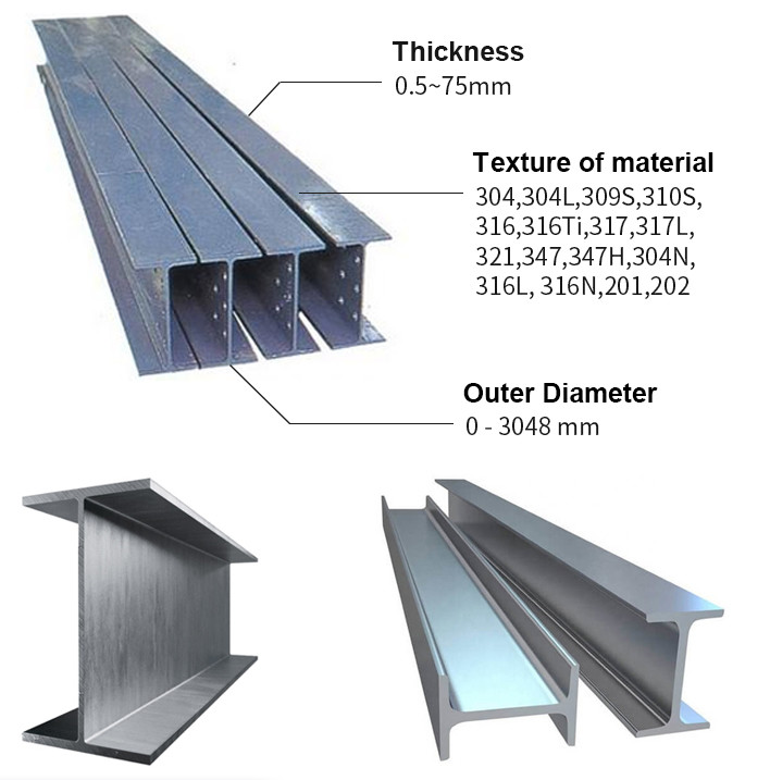 Corrosion Resistant H Shape Steel Beam Slit Edge Thickness 35mm
