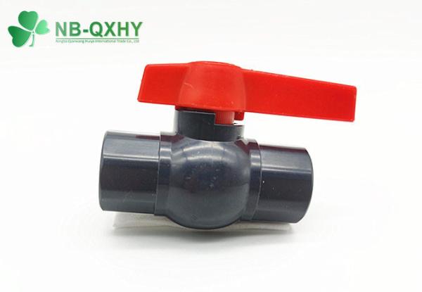 100% Material High Thickness ANSI Inch Black UPVC Octagonal Ball Valve for Water