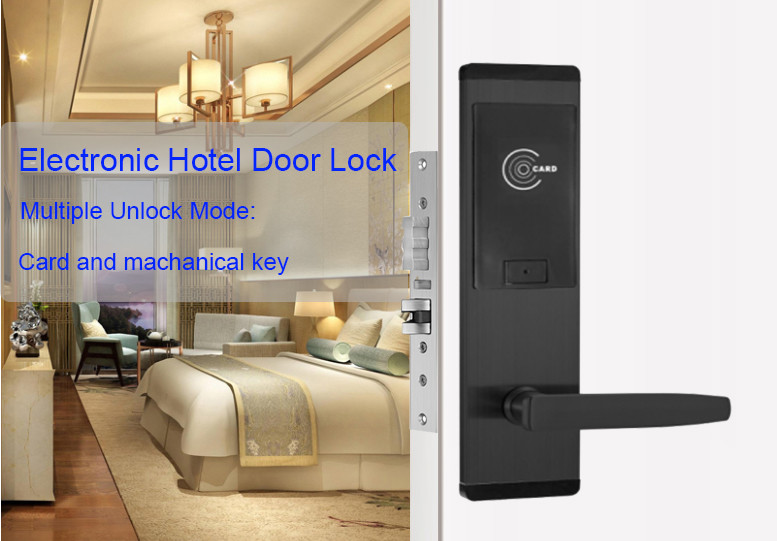Stainless Steel Multiple Color Smart Key Card Door Locks for Hotel Home Apartment