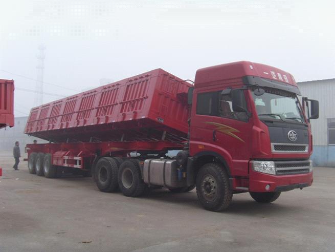 Low Bed Deck Dimension of 12000X2500X1500mm Dump Semi Trailer for Australia Market