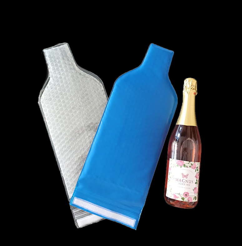 Bulk plastic pvc bubble beer chiller cooler skin bags liquor bottle protector bags