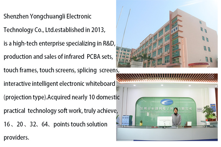 OEM ODM Interactive Touch Foil 50 Inch Curved Transparent Touch Screen Film