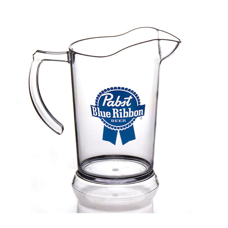 Heat Resistant Plastic Beverage Pitcher 29oz Plastic Juice Jug With Handle